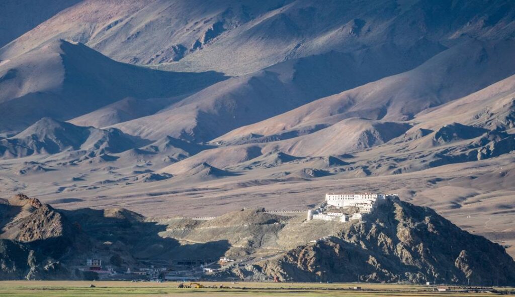 POTRAIT VIEW OF HANLE MONASTERY AND ITS VALLEY,LADAKH
