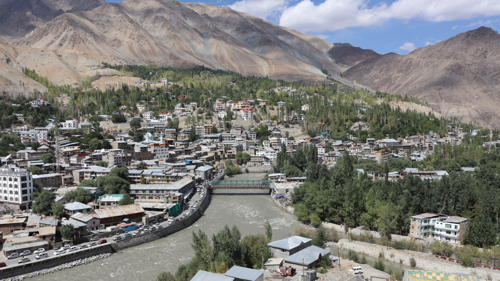 VIEW OF THE KARGIL TOWN,LADAKH
